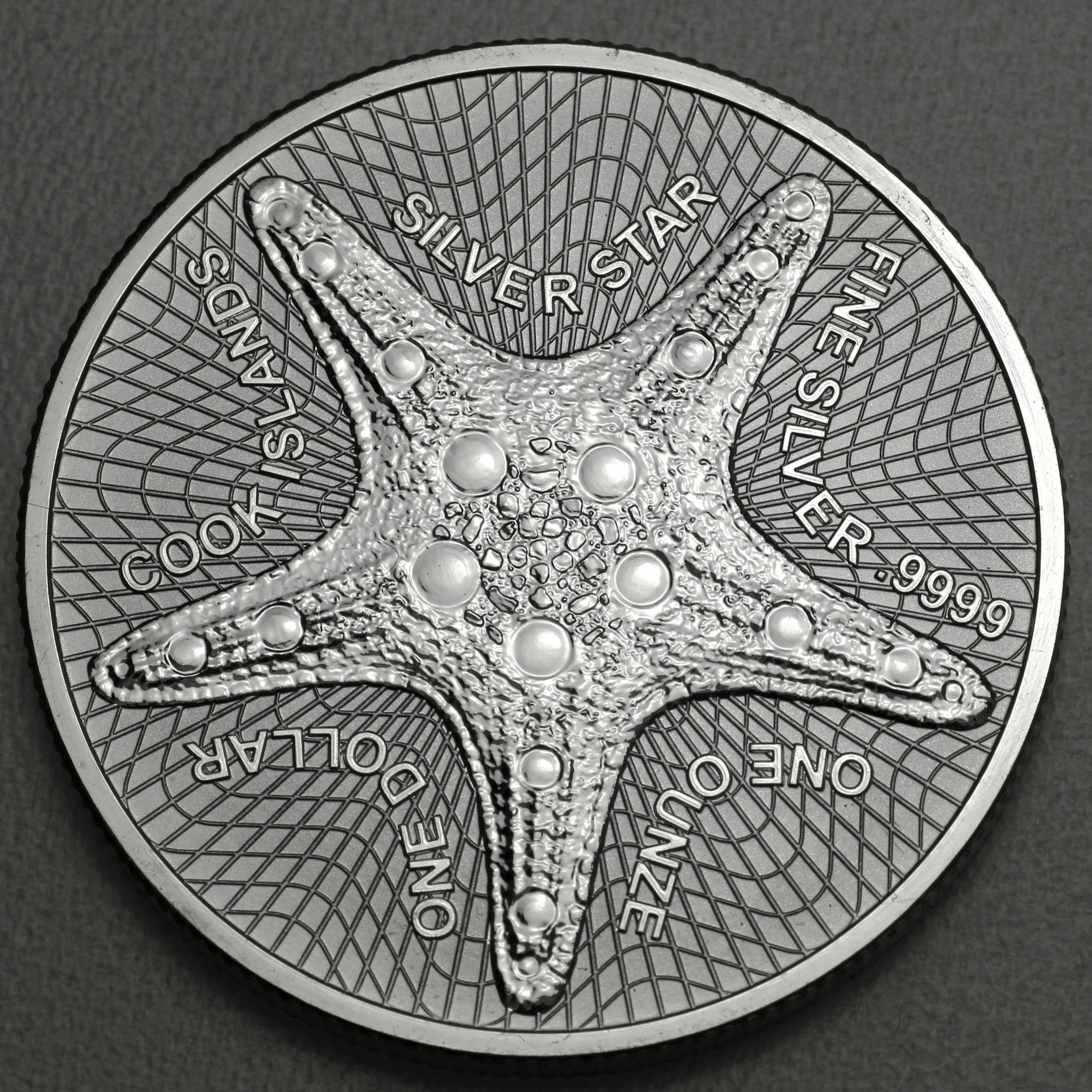 Silbermünze 1oz "Silver Star" 2019 Fehlprägung (Cook Islands) - Hauptansicht