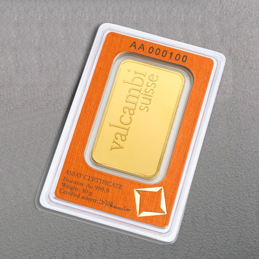 Goldbarren 25x 50g VALCAMBI (Masterbox) - Detailansicht 3