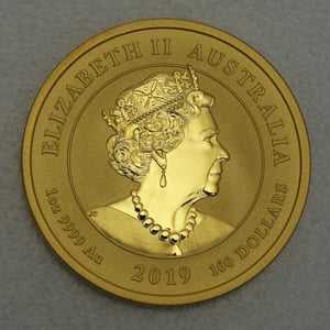 Goldmünze 1oz "Dragon+Tiger" 2019 Chinese Myths & Legends (Australien) - Miniaturansicht 2