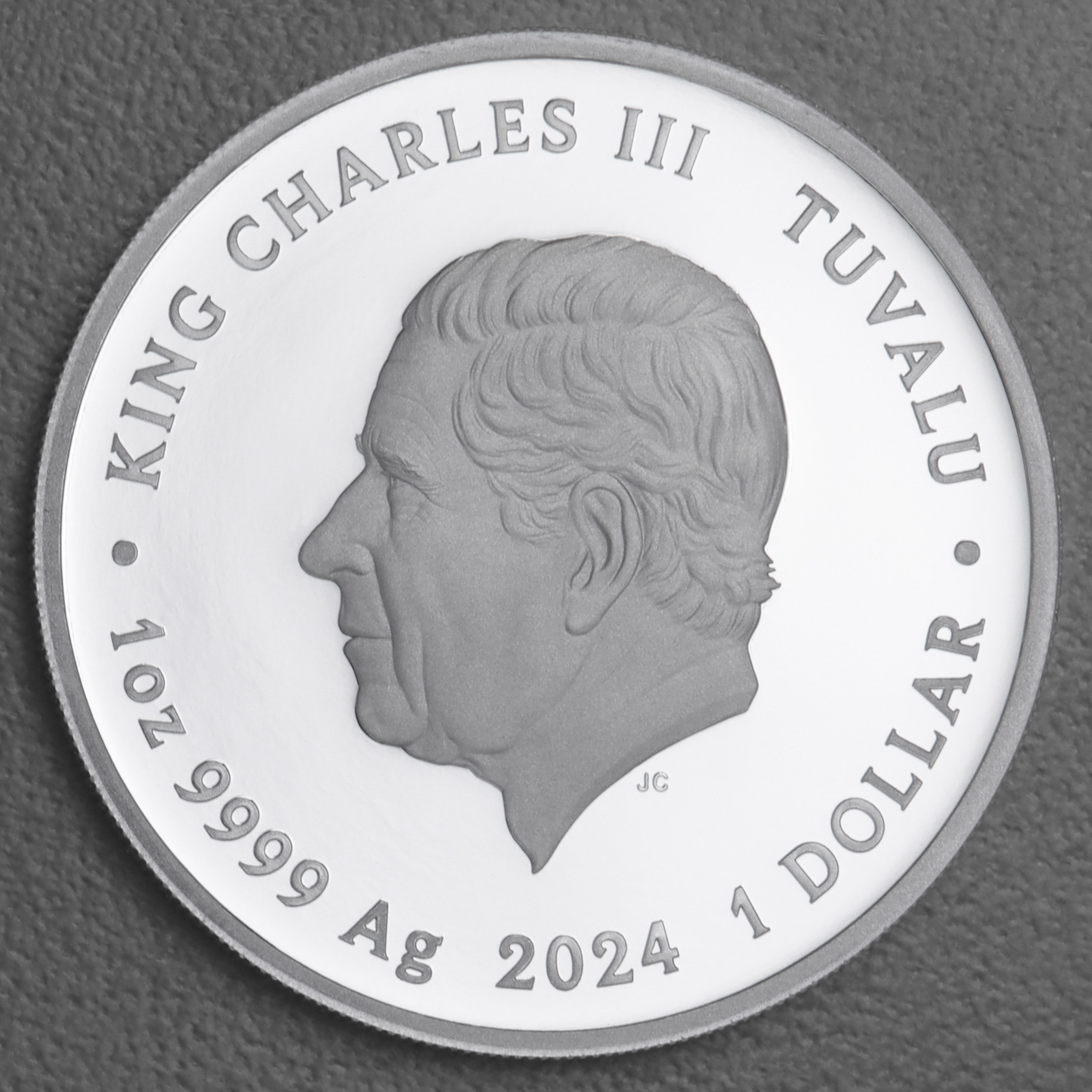 Silbermünze 1oz "Sean Connery" 2024 (PP/koloriert) James Bond (Tuvalu) - Detailansicht 1