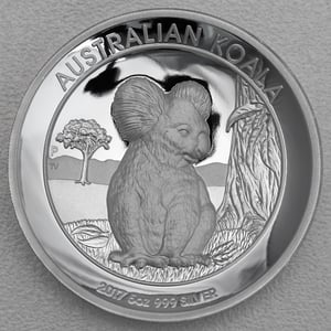 Silbermünze 5oz "Koala" 2017 (PP/HR) (Australien) - Miniaturansicht 1