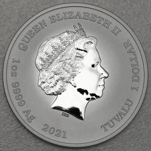 Silbermünze 1oz "John Wayne" 2021 (koloriert) (Tuvalu) - Miniaturansicht 2