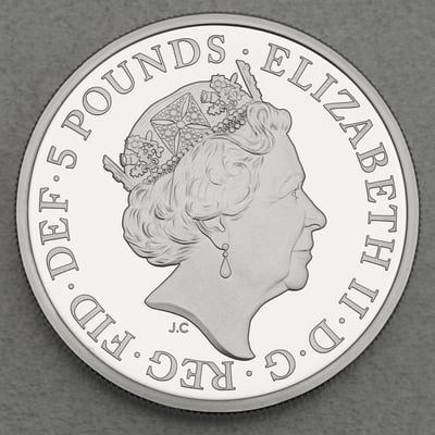 Silbermünze 2oz "Seymour Panther" 2022 (PP) Royal Tudor Beasts diff. (Großbritannien) - Miniaturansicht 2