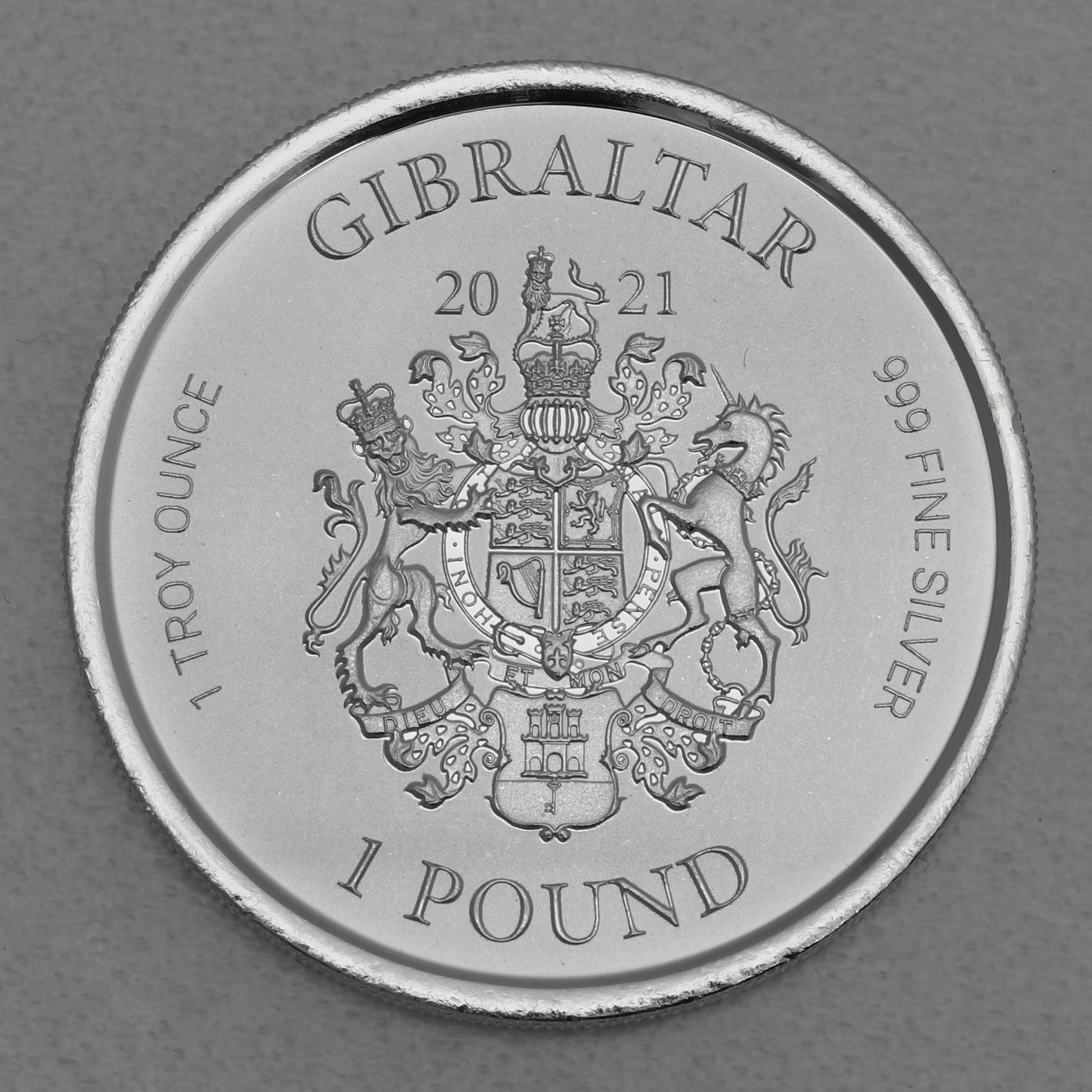 Silbermünze 1oz "Perseus" 2021 Kopf der Medusa diff. (Gibraltar) - Detailansicht 1