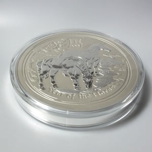 Silbermünze 10kg "Pferd" 2014 Lunar II – Year of the Horse (Australien) - Miniaturansicht 3