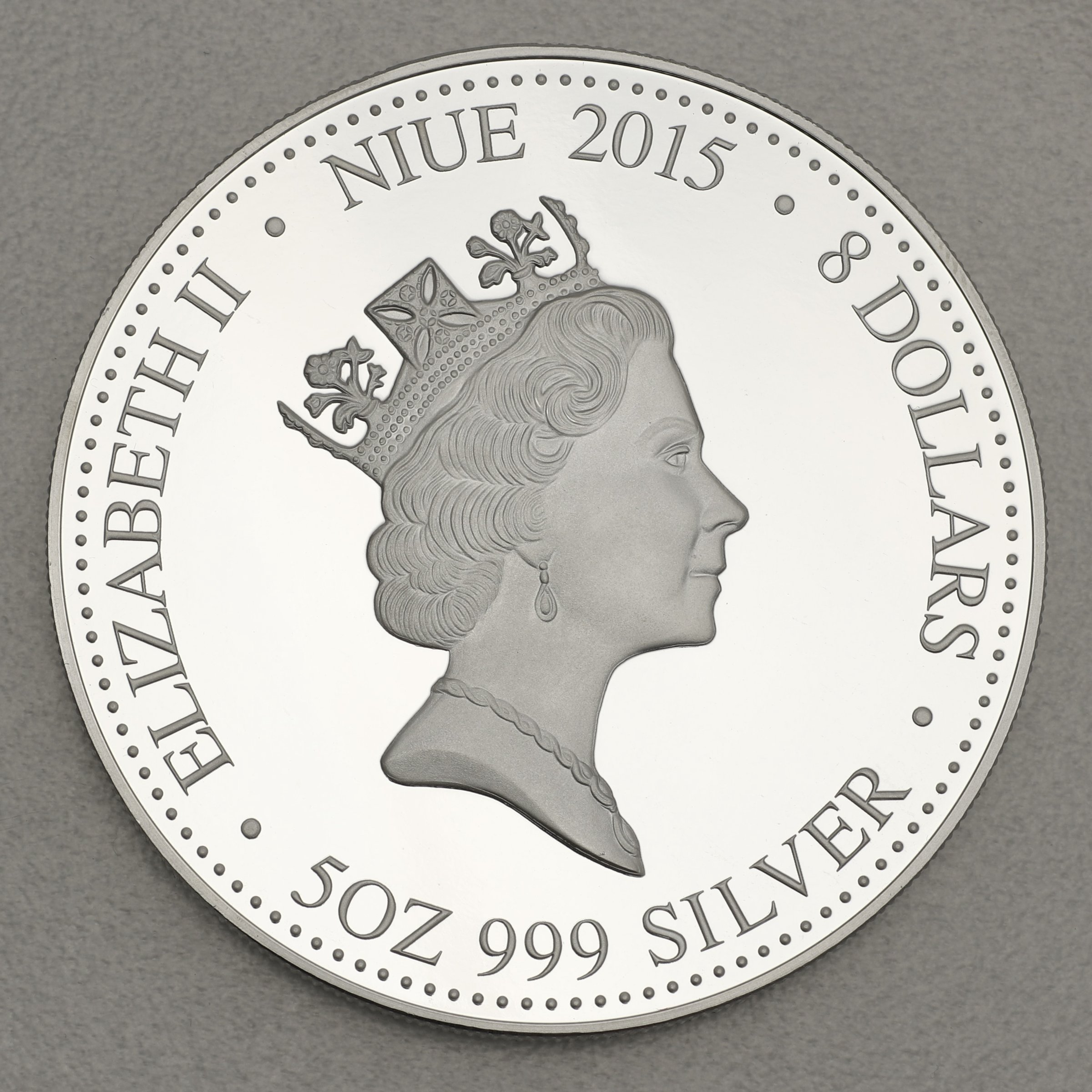 Silbermünze 5oz "Ziege" 2015 (PP/HR/vergoldet) Year of the Goat (Niue) - Detailansicht 1