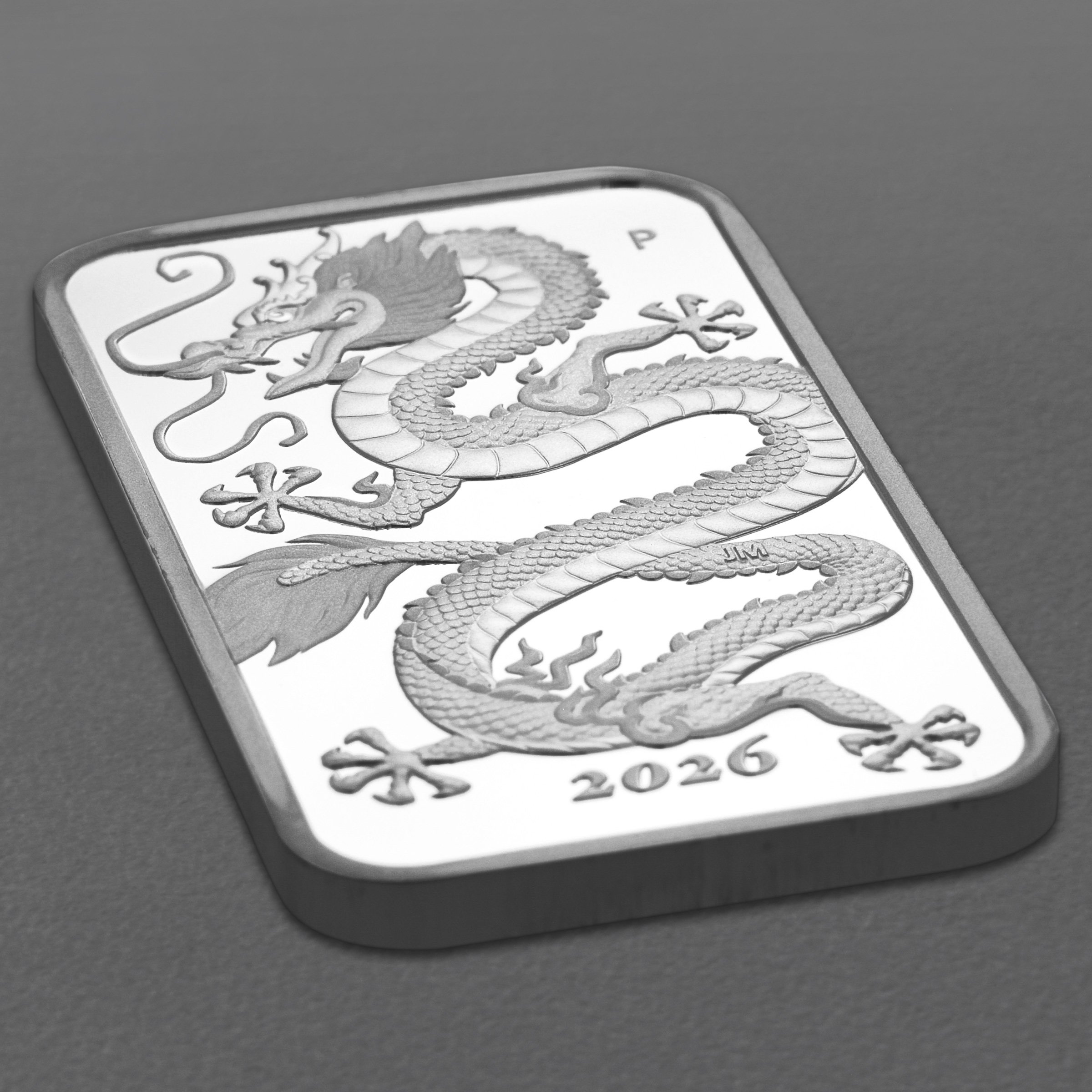 Silbermünzbarren 1oz "Rectangular Dragon" 2026 (PP) (Australien) - Detailansicht 2