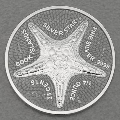 Silbermünze 1/4oz "Silver Star" 2021 diff. (Cook Islands) - Miniaturansicht 1