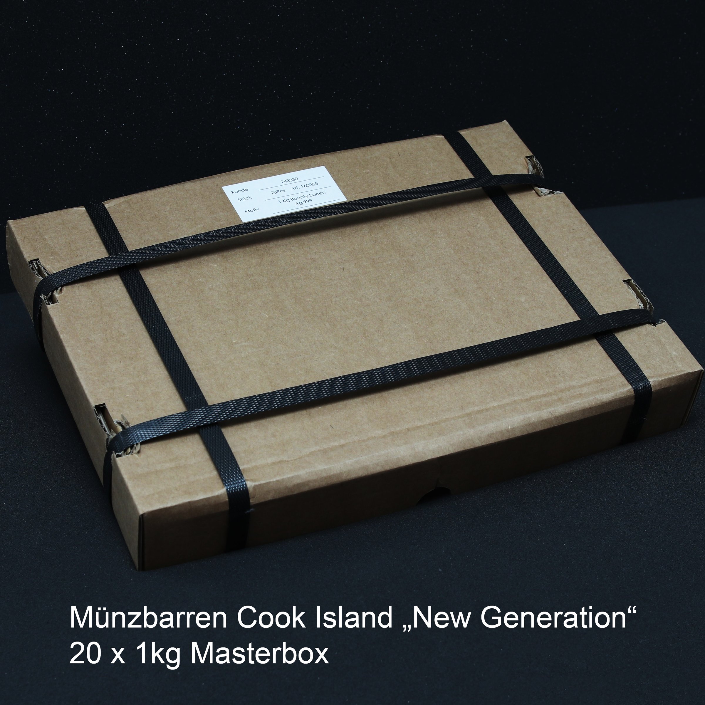 Münzbarren "Cook Islands" 20x 1kg (Masterbox) "New Generation" - Hauptansicht