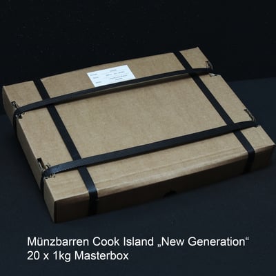 Münzbarren "Cook Islands" 20x 1kg (Masterbox) "New Generation" - Miniaturansicht 1