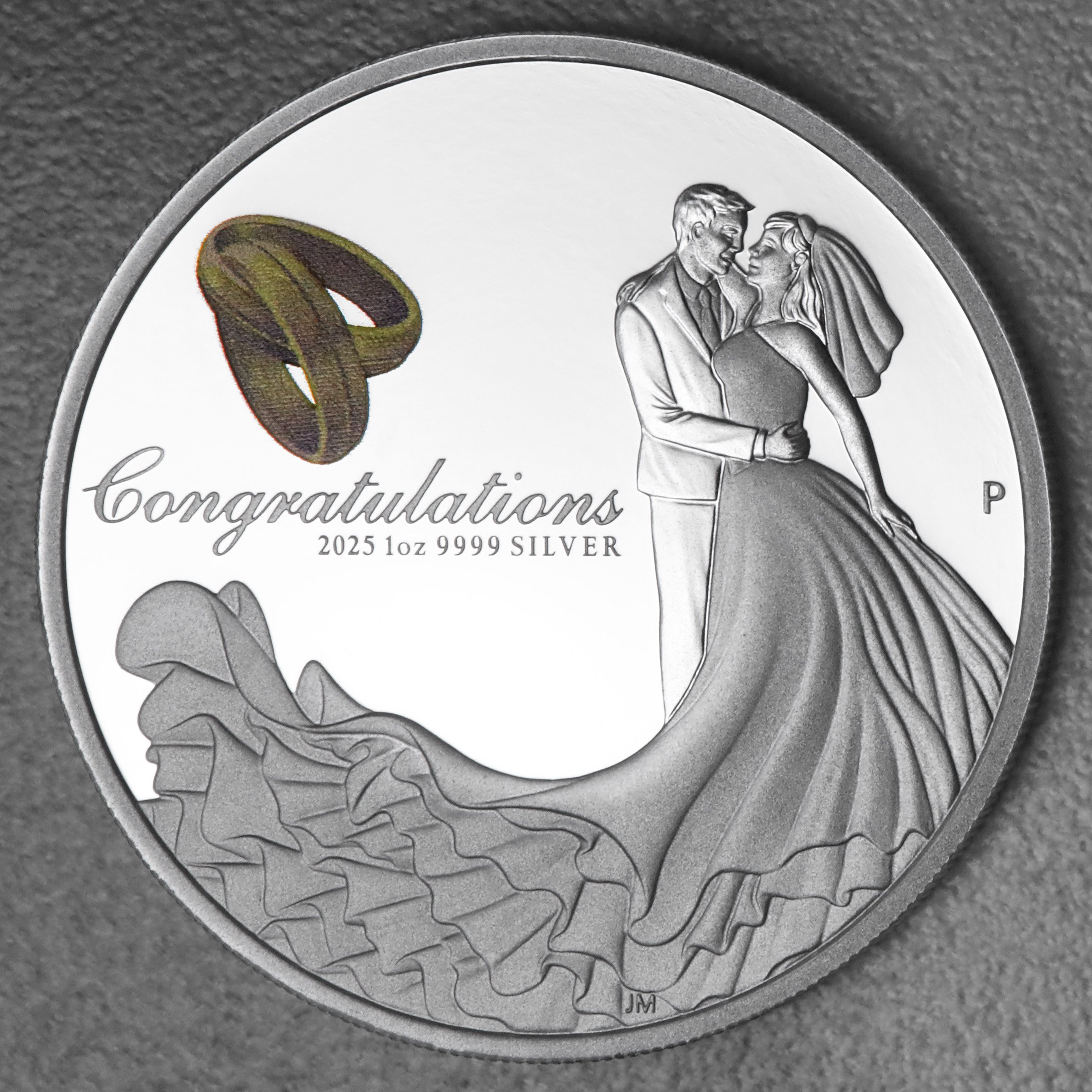 Silbermünze 1oz "Wedding" 2025 (PP/koloriert) (Australien) - Hauptansicht