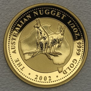 Goldmünze 1/2oz "Känguru" 2002 Australian Nugget (Australien) - Hauptansicht