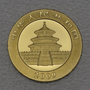 Goldmünze 1/10oz "Panda" 2009 (China) - Miniaturansicht 2
