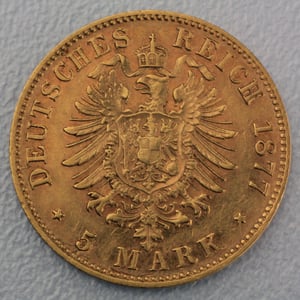 Goldmünze 5 Mark "Ludwig II." (Bayern) - Miniaturansicht 2