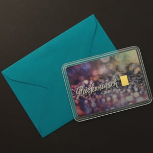 Geschenk-Umschlag "Oceano türkis" (A8, klein) - Miniaturansicht 2