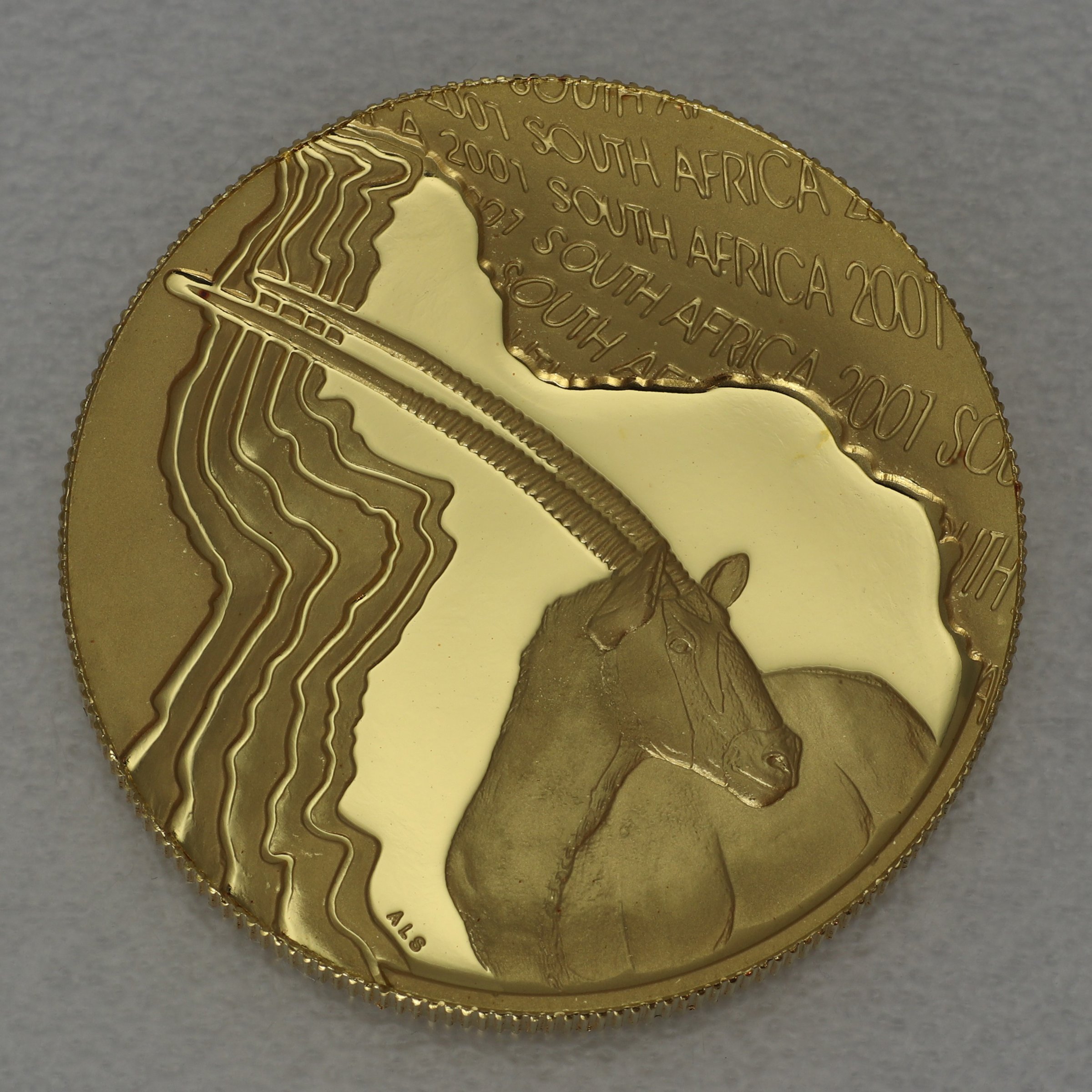 Goldmünze 1/4oz "The Oryx" 2001 Natura - Monarchs of Africa (Südafrika) - Detailansicht 1