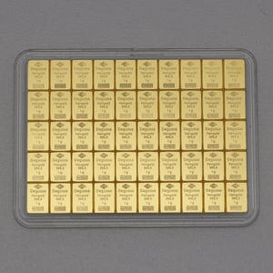 Goldtafel DEGUSSA (50x 1g Gold) "CombiBar" - Miniaturansicht 3