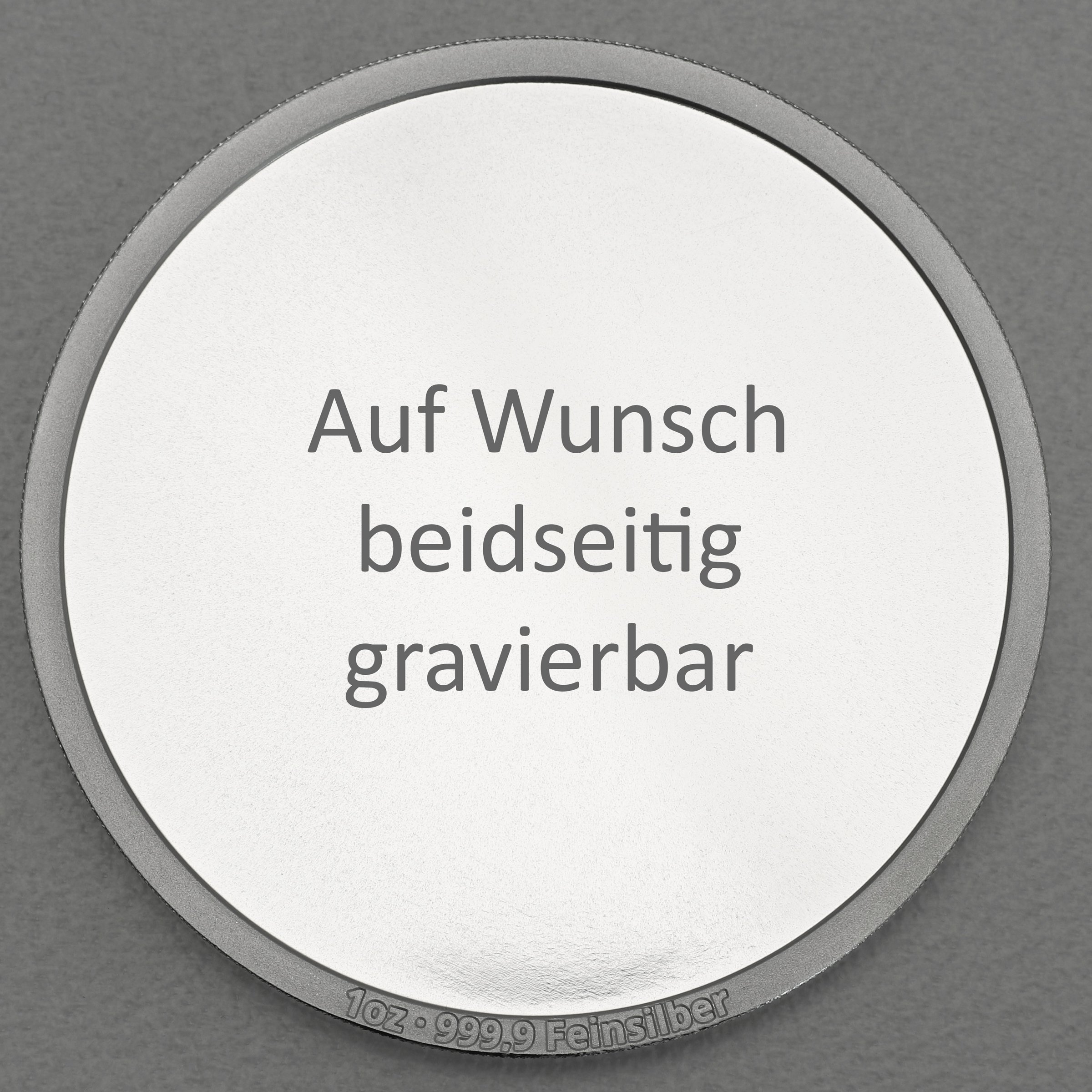 Silbermedaille 1oz "Blanko-Ronde" gravierbar - Detailansicht 3