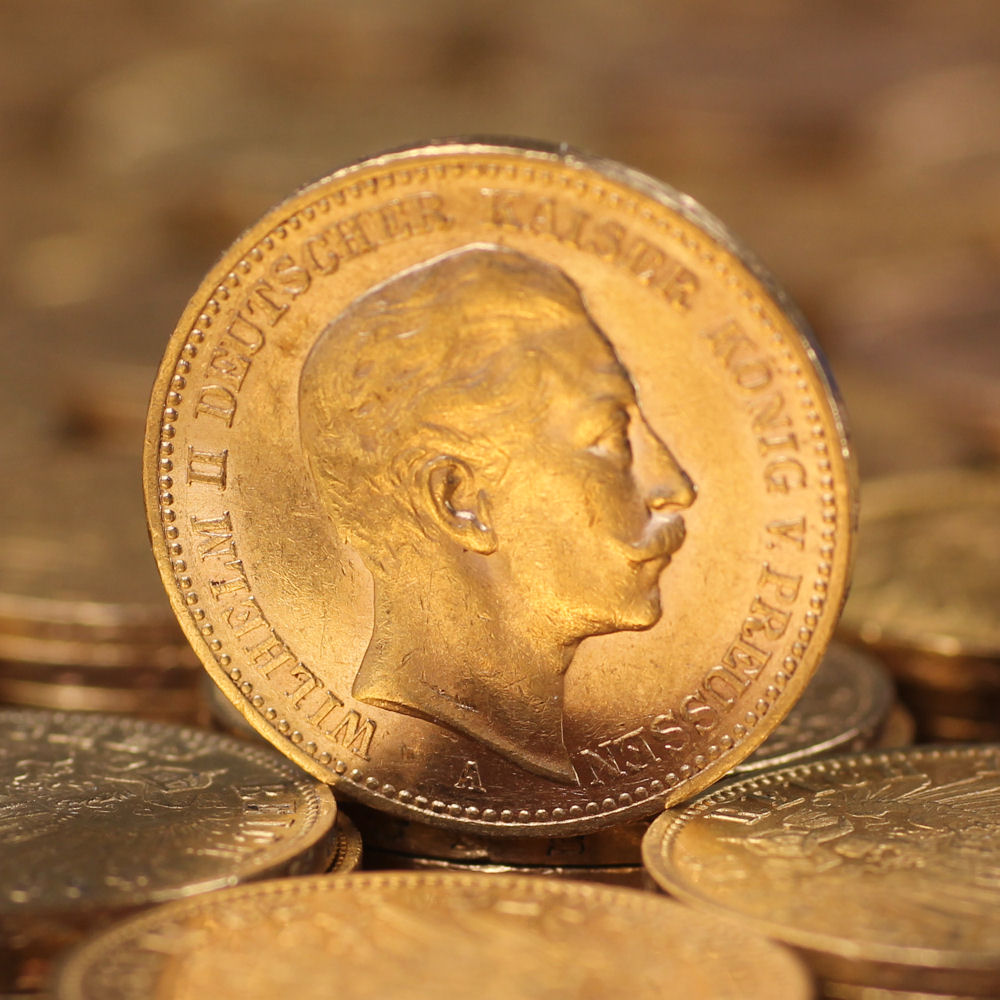 Goldmünze 50 x 20 Mark "Wilhelm II. – Preußen" Tube (Deutschland) - Detailansicht 4