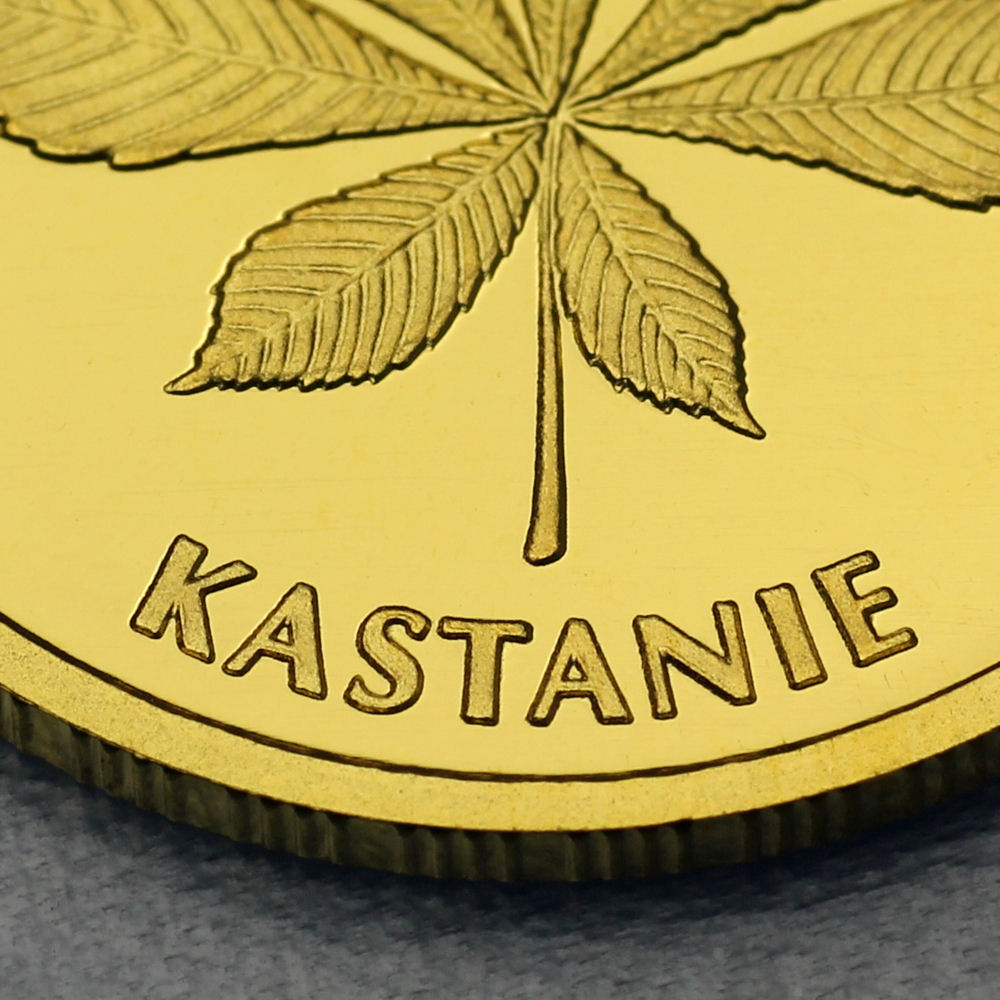 Goldmünze 20 Euro "Kastanie" 2014 Deutscher Wald (Deutschland) - Detailansicht 4