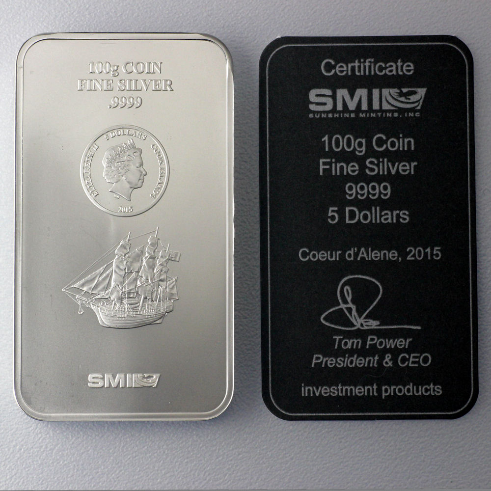 Münzbarren 100g "SMI / Cook Islands" - Detailansicht 2