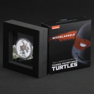 Silbermünze 1oz "Michelangelo" 2024 (PP/koloriert) Teenage Mutant Ninja Turtles™ (Tuvalu) - Miniaturansicht 5