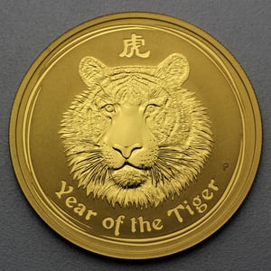 Goldmünze 1/4oz "Tiger" 2010 Lunar II – Year of the Tiger (Australien) - Hauptansicht