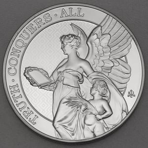 Silbermünze 5oz "Truth" 2022 The Queen s Virtues (St. Helena) - Hauptansicht