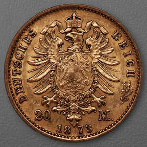 Goldmünze 20 Mark "Wilhelm I." 1873-A J.243 (Preußen) - Miniaturansicht 2