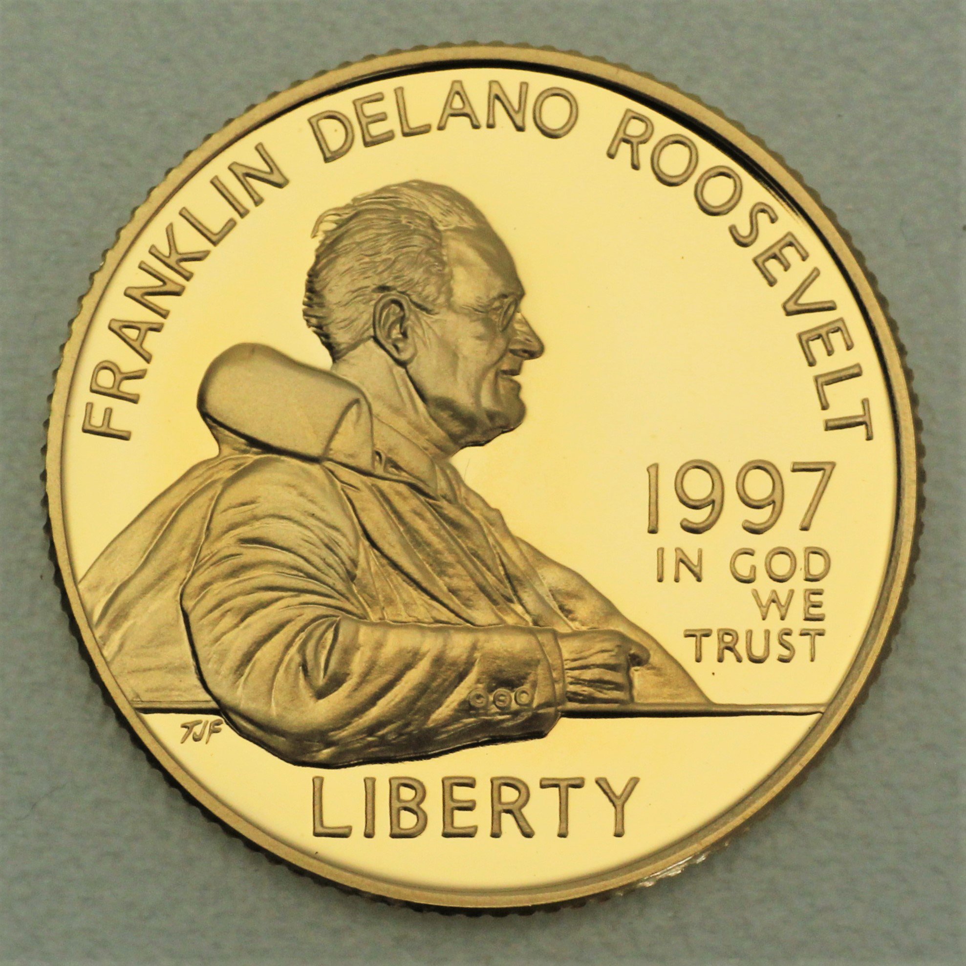 Goldmünze 5 Dollar "Franklin D. Roosevelt" 1997 (PP) (USA) - Hauptansicht