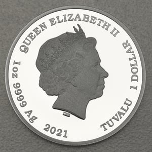 Silbermünze 1oz "Sean Connery" 2021 (PP/koloriert) James Bond Legacy (Tuvalu) - Miniaturansicht 2