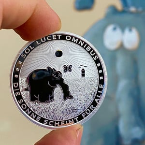 Silbermünze 1oz "Sol Lucet Omnibus" 2021 Ottifanten – Sunnyfant 19% (Tuvalu) - Miniaturansicht 3