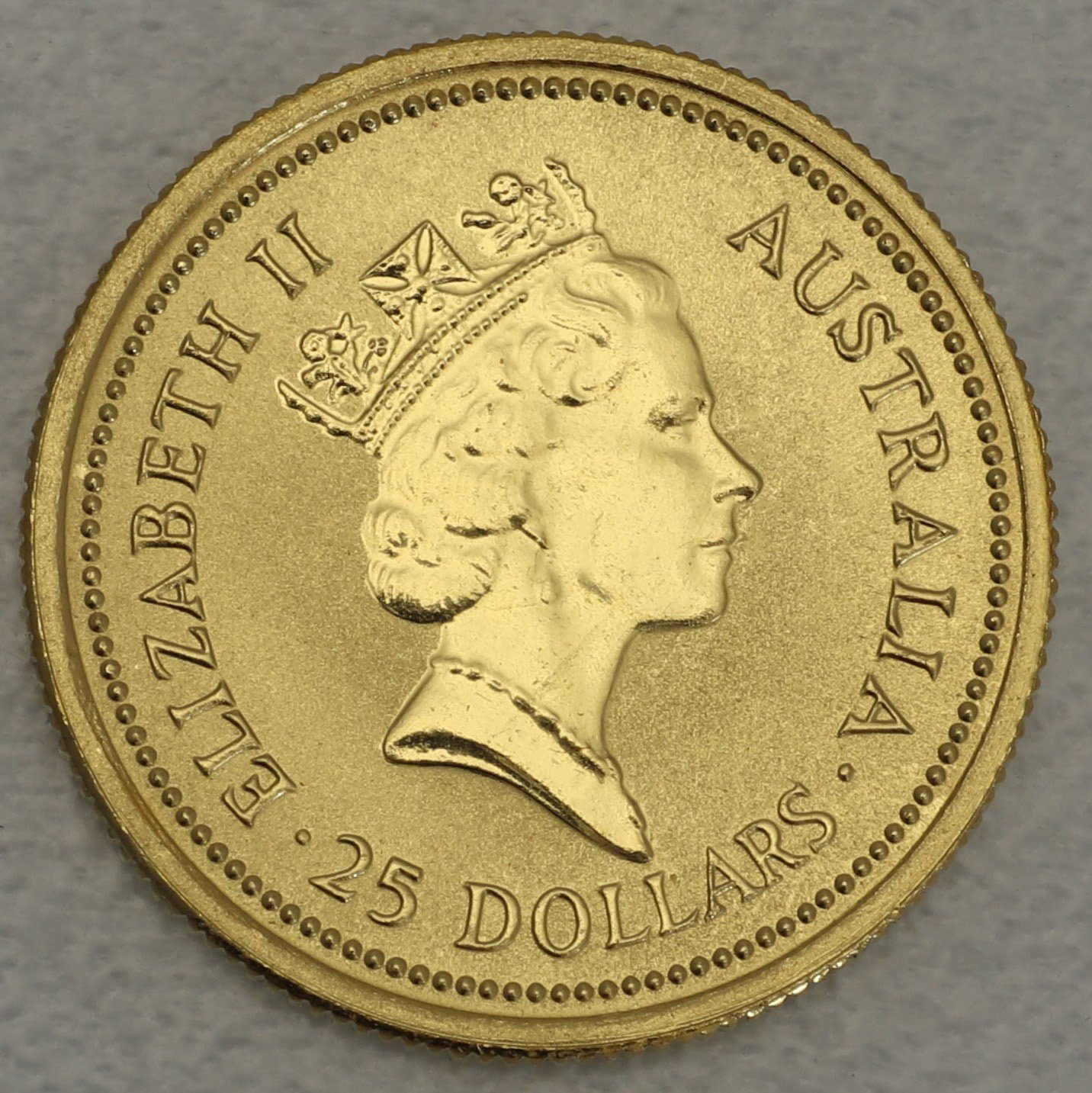 Goldmünze 1/4oz "Australian Nugget" 1987 (Australien) - Detailansicht 1