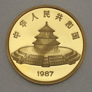 Goldmünze 5oz "Panda" 1987 (China) - Miniaturansicht 2