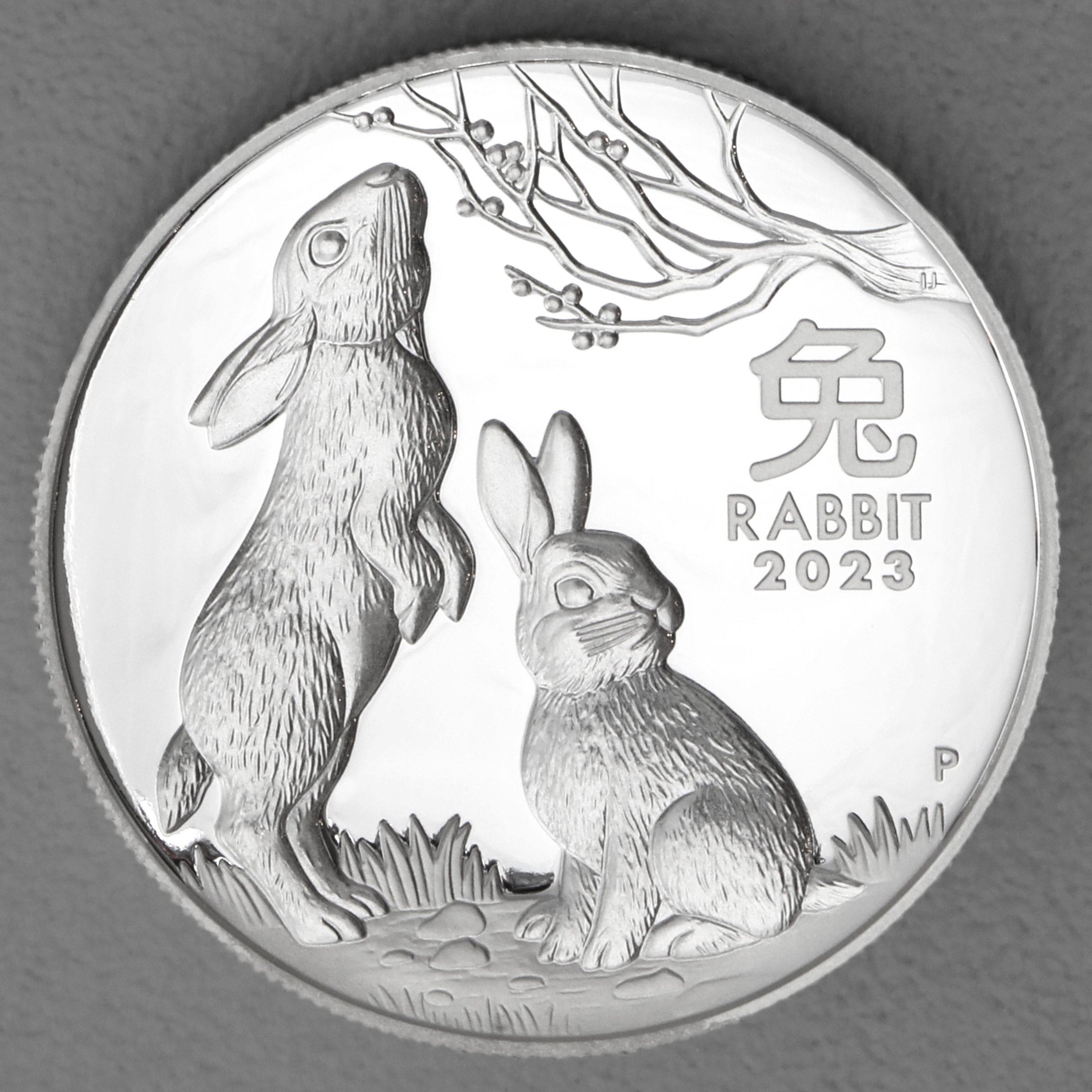 Silbermünze 1oz "Hase" 2023 (PP/HR) Lunar III – Year of the Rabbit (Australien) - Hauptansicht