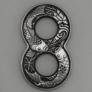 Silbermünze 2oz "Figure Eight Koi Fish" 2019 (AF) (Australien) - Miniaturansicht 1