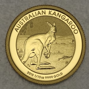 Goldmünze 1/10oz "Känguru" 2013 (Australien) - Hauptansicht