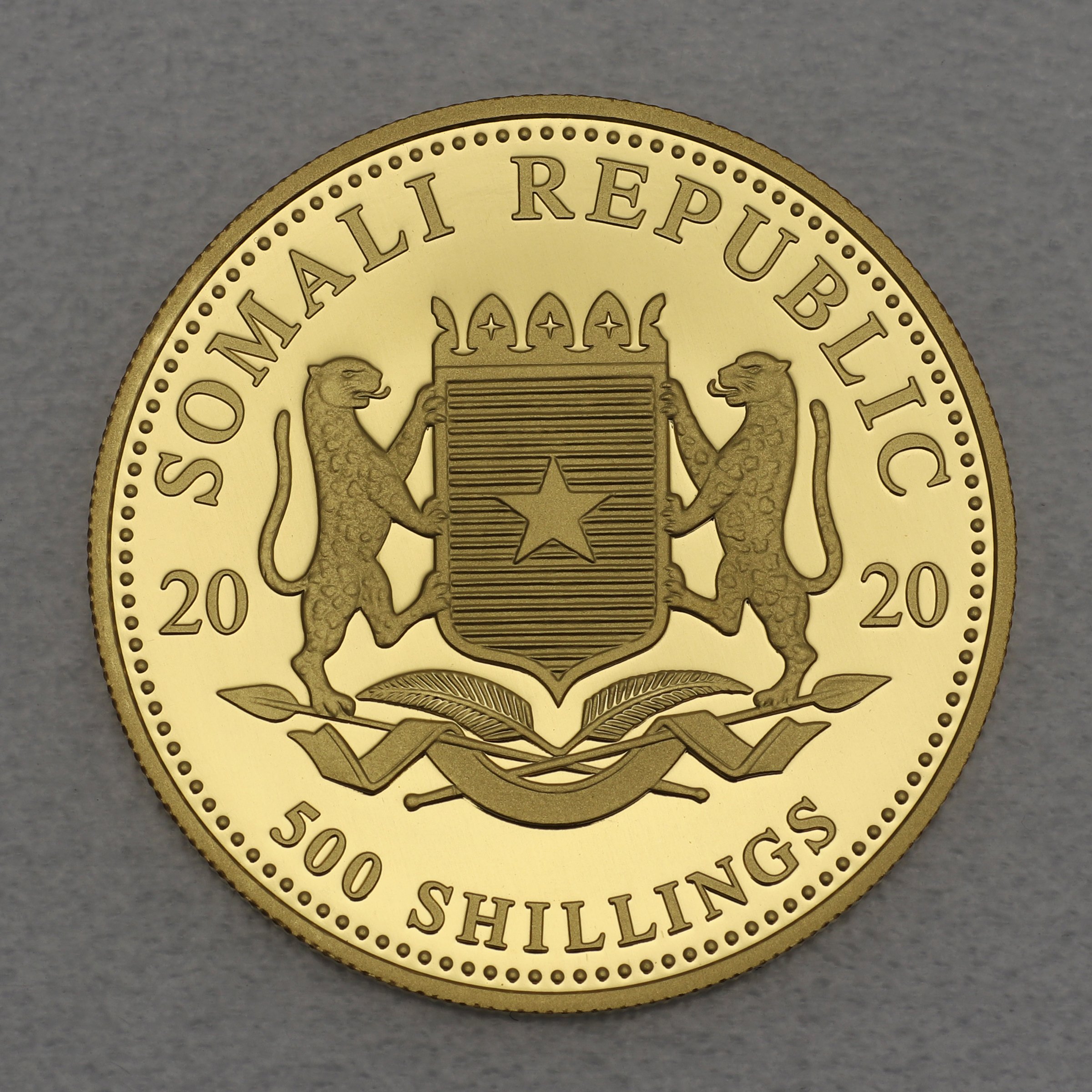 Goldmünze 1/2oz "Elefant" 2020 African Wildlife (Somalia) - Detailansicht 1