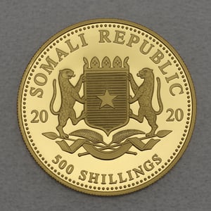 Goldmünze 1/2oz "Elefant" 2020 African Wildlife (Somalia) - Miniaturansicht 2