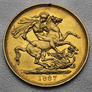 Goldmünze 2 Sovereign "Victoria" Krone (Großbritannien) - Miniaturansicht 2