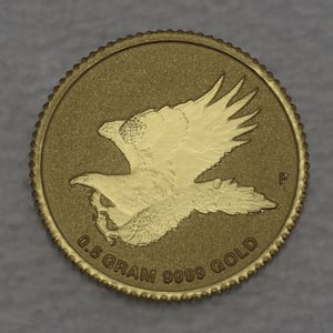Goldmünze 0,5g "Wedge-tailed Eagle" 2015 Mini Gold Coin (Australien) - Miniaturansicht 1