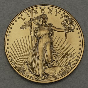 Goldmünze 1/4oz "American Eagle" 2021 (USA) - Miniaturansicht 2