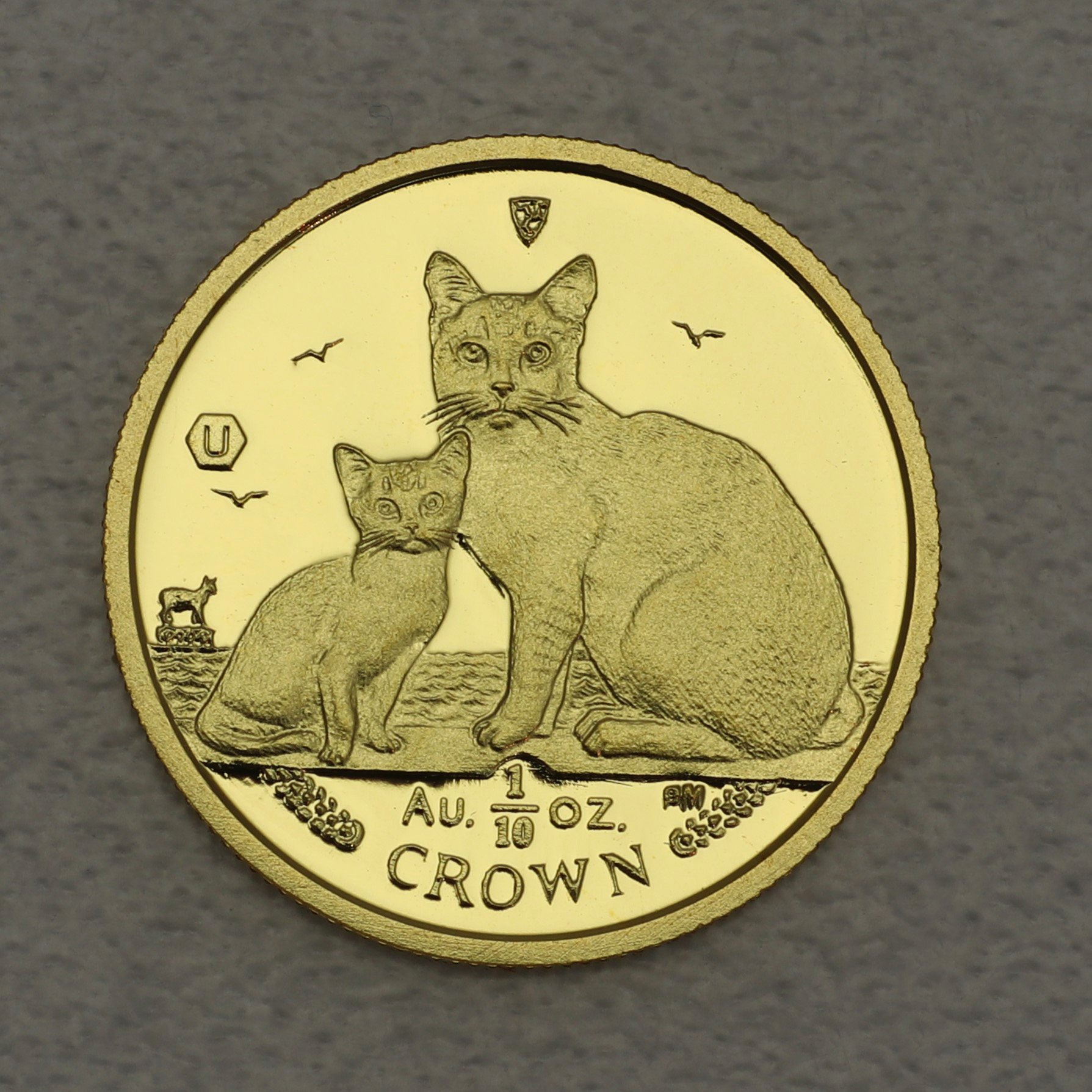 Goldmünze 1/10oz "Burmilla Cat" 2008 Cats (Isle of Man) - Hauptansicht