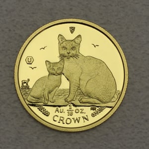 Goldmünze 1/10oz "Burmilla Cat" 2008 Cats (Isle of Man) - Miniaturansicht 1