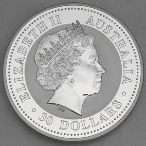 Silbermünze 1kg "Kookaburra" 2001 (Australien) - Miniaturansicht 2