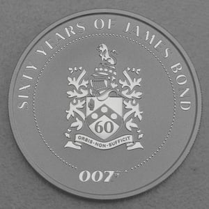 Silbermünze 1oz "James Bond Family Crest" 2022 60 Years of James Bond (Tuvalu) - Hauptansicht