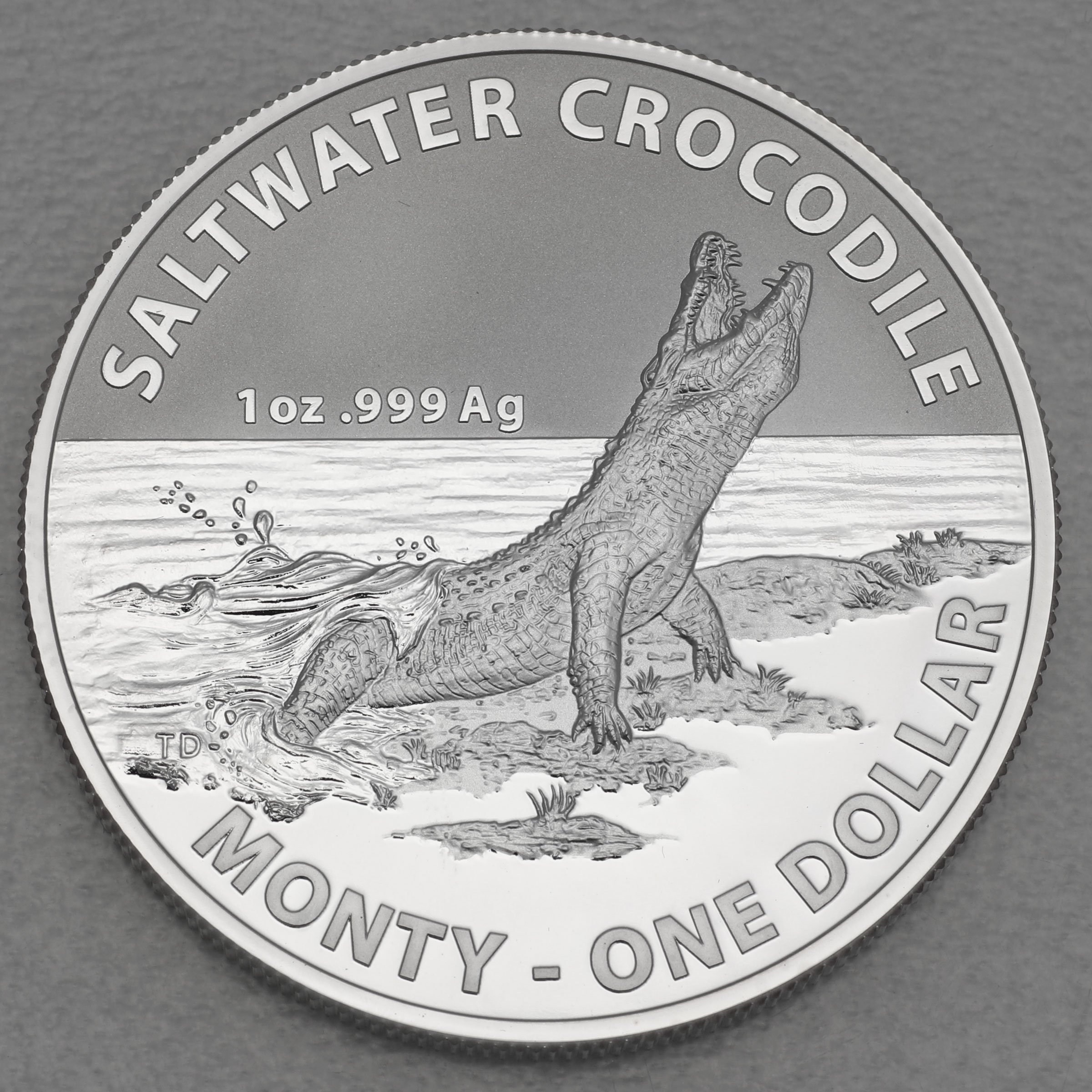 Silbermünze 1oz "Krokodil-Monty" 2016 Australian Saltwater Crocodiles (Australien) - Hauptansicht