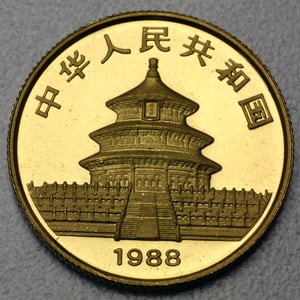 Goldmünze 1/4oz "Panda" 1988 (China) - Miniaturansicht 2