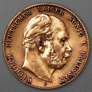 Goldmünze 10 Mark "Wilhelm I." 1874-C J.245 (Preußen) - Hauptansicht