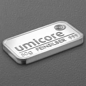 Silberbarren 50g UMICORE geprägt - Miniaturansicht 3